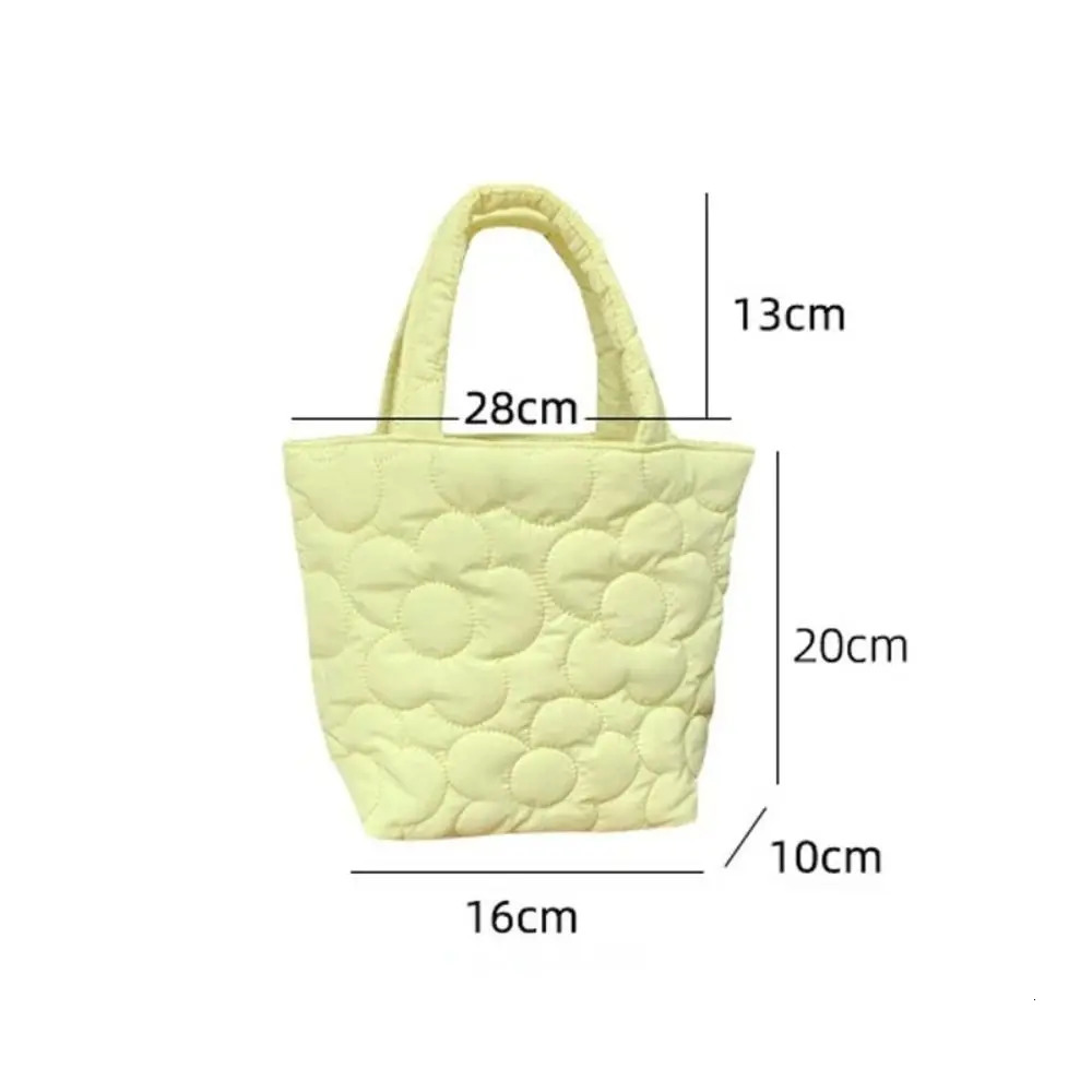 Lovly Flower Womens Small Handbags Quilted Flora Female Daily Lunch Shoulder Bag Simple Ladies Tote Clutch Purse Shopping Bags 250207