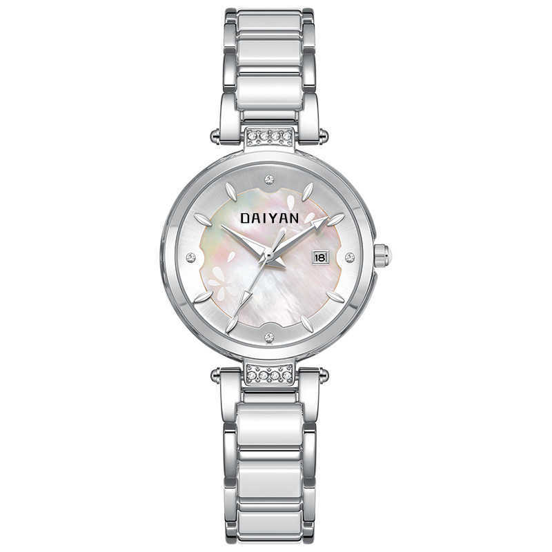 DAIYAN watch Womens watch Fashion simple waterproof quartz watch Ceramic steel band waterproof Tiktok same watch W250212