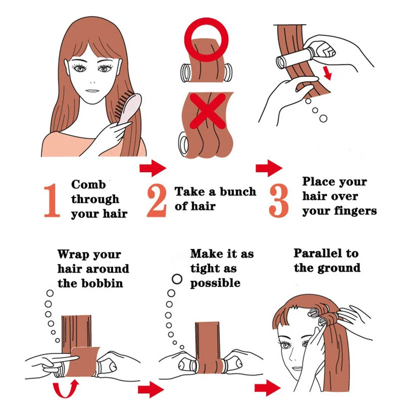 15pcs Rollers Set Ceramic Hair Curlers Hair Sticks Tubewith Gloves Clips For Dry Wet Long Short Hair Curly 250207
