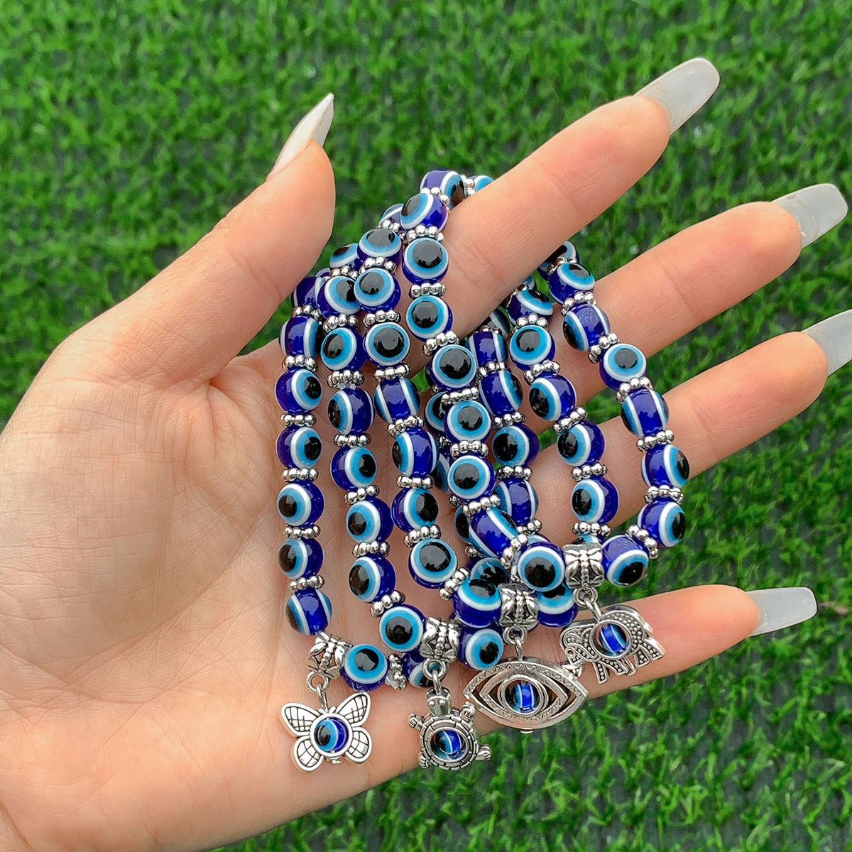 fashion Woman Jewelry Ethnic Beads Woven Butterfly Buddha Simple Personality Eye designer Bracelet