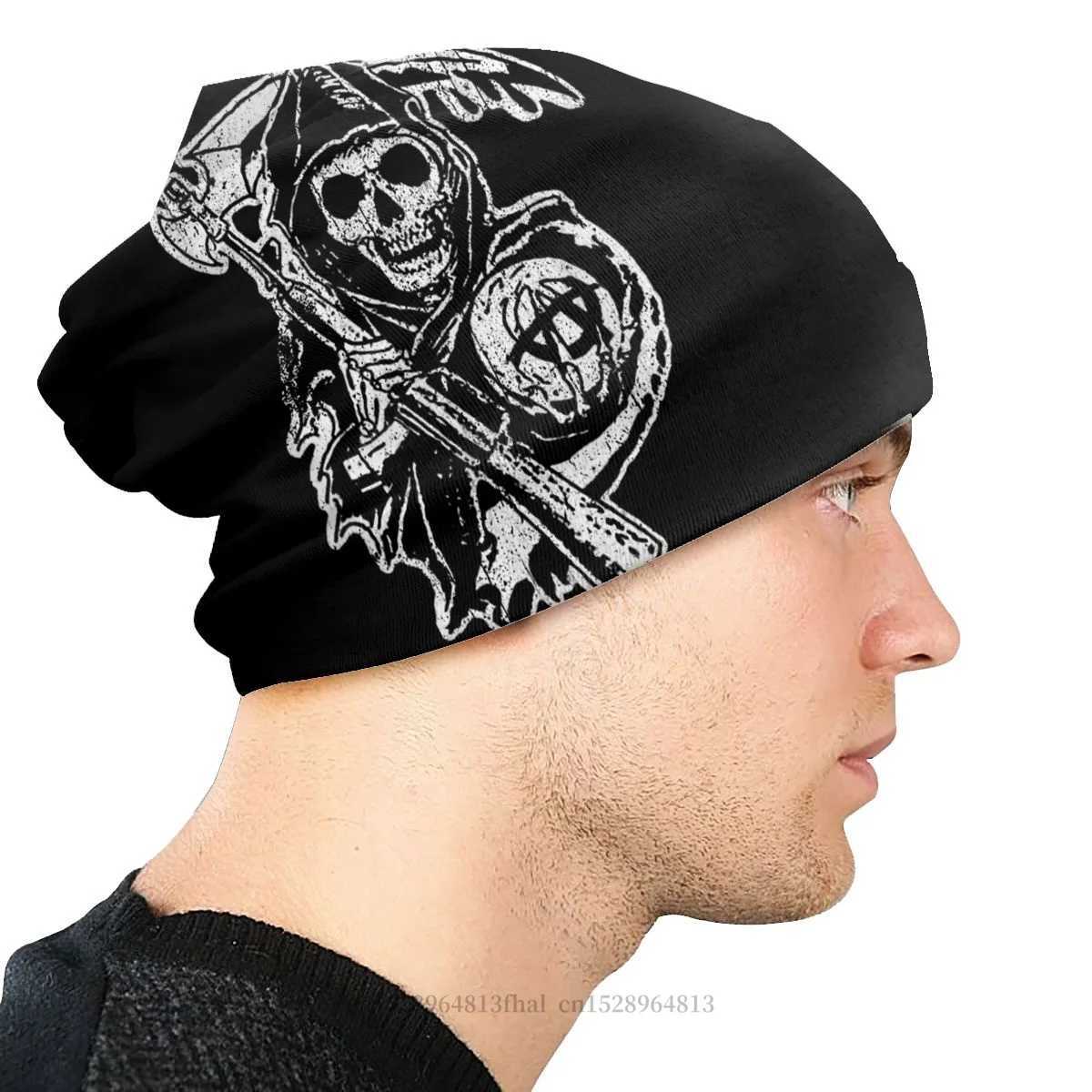 Hat Skl Thin CAPs For Men Wen Sons Of TV Sklies Beanies Ski CAPs Soft Bonnet Hats X250212