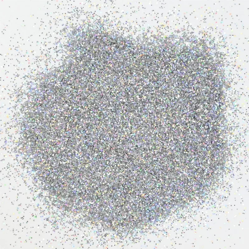 1000g/Bag Holographic Laser Nail Glitter Powder Shiny 1KG Silver Nail Fine Glitter Chrome Pigment Dust Manicure Nail Decorations 250208