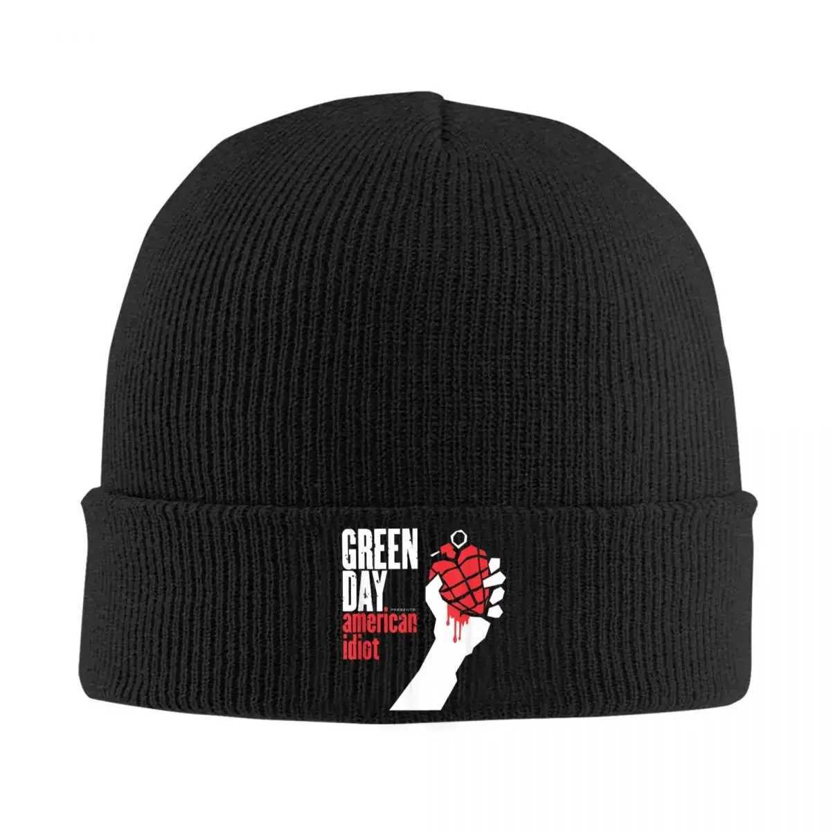 Green Day It Knitted Hats Autumn Winter Sklies Beanies New Hip Hop Fans Caps Fem M Acrylic Fashion Sklcap X250212