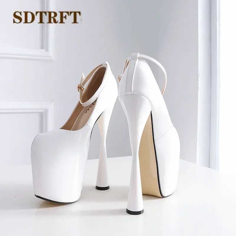 SDTRFT Crossdresser Spring/Autumn Stiletto 19cm Thick High Heels Sexy Nightclub Pumps Platformswedding Shoes Woman Zapatos Mujer Z250212