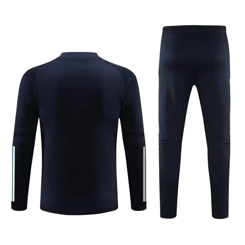 New Men's Sports Set Espanol Fans Long Zipper Jacket Training Wear Games Jerseys Soccer Kit Aldult Tops And Trousers Casual Wear