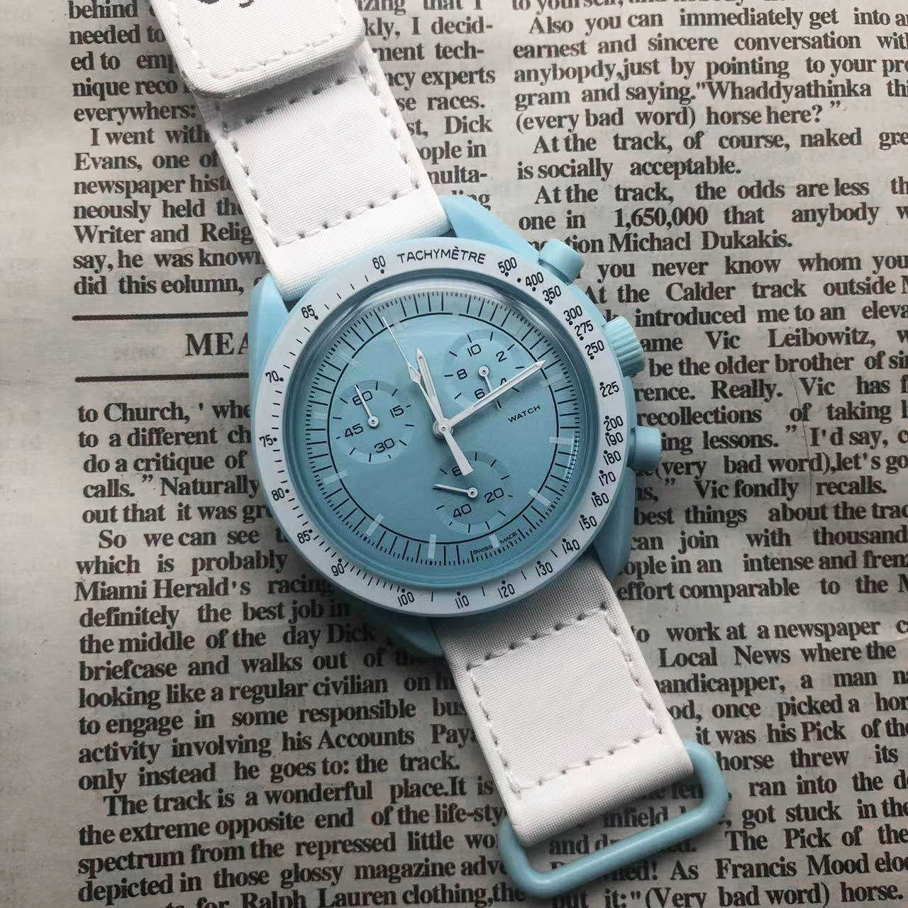 Moon Mercury Co branded Planet Space Watch Timing Six needle quartz watch is popular W250212