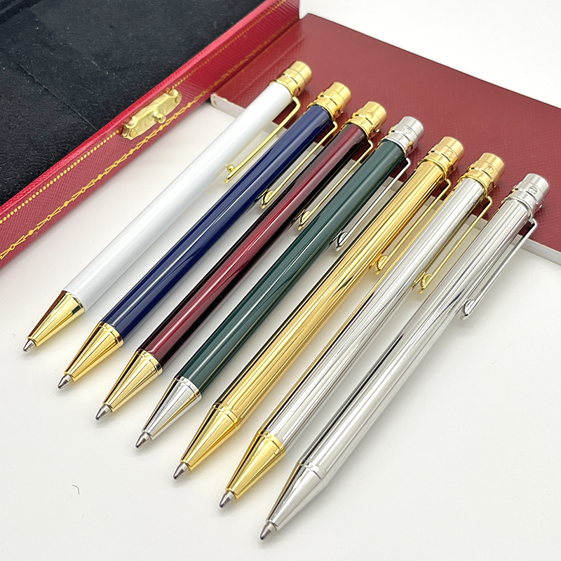 AAA Luxury High quality CA Metal fine Ballpoint Pen Slender Pole Design Stationery School Office Supplies Writing Smooth