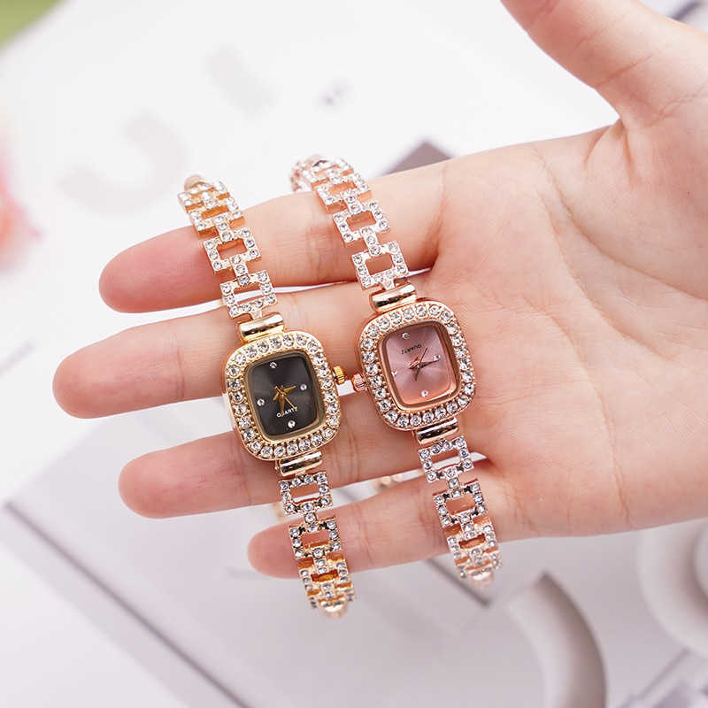 New alloy imitation mechanical watch with more precise needle running time stylish and business oriented dial high-end womens bracelet watch W250212