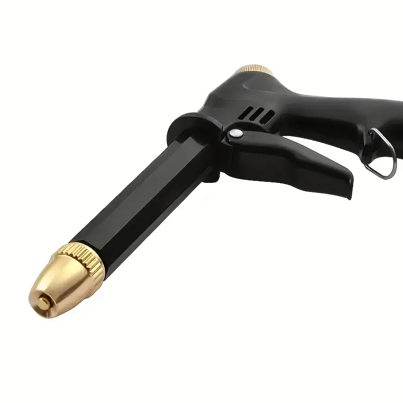 Adjustable Nozzle Metal Hose Attachment for Superior Cleaning Performance in Gardens and Driveways