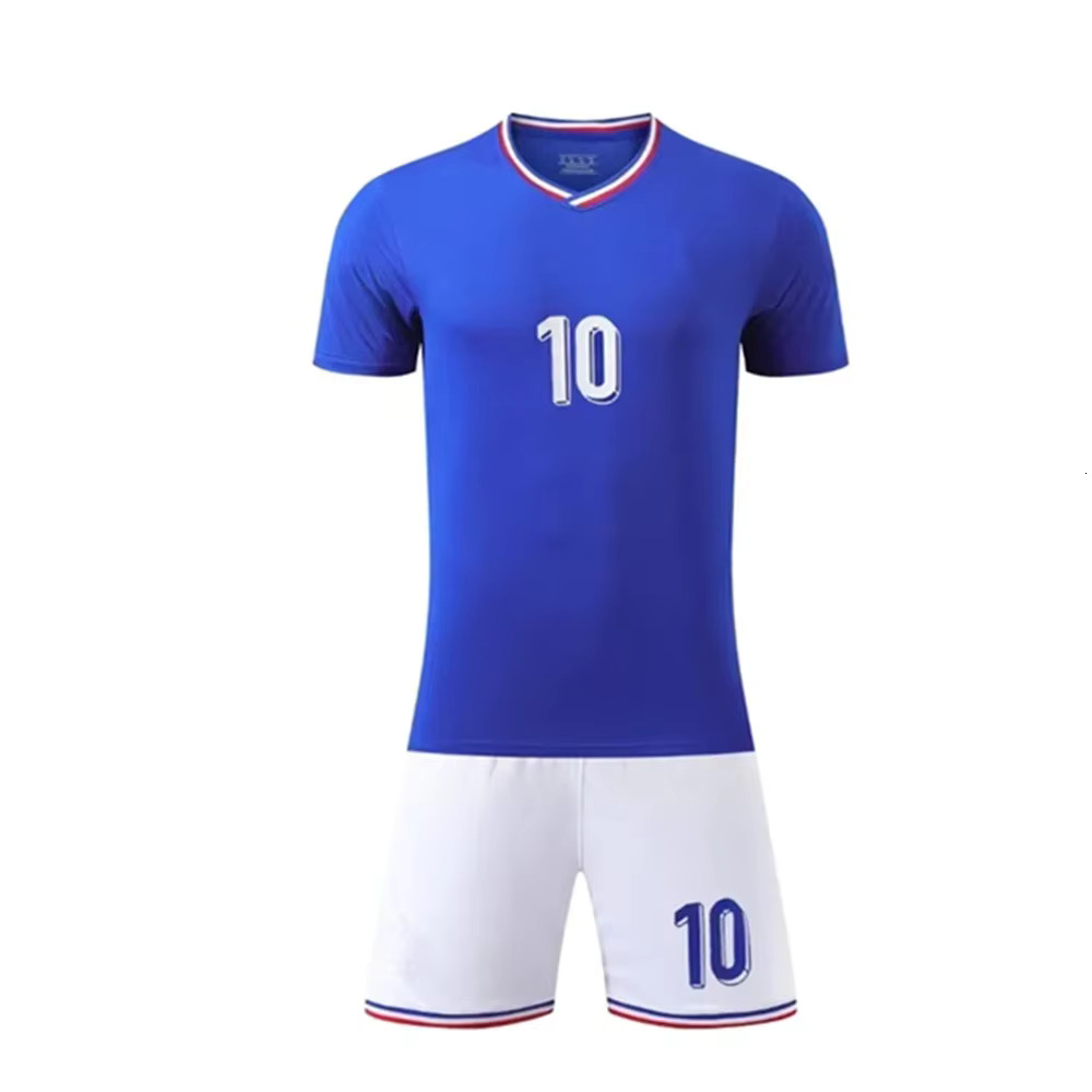 Adult Children's Clothing Set Football Sport Uniforms Boy Girl French Fans Jersey Training Wear Games Kits Leisure Shirt