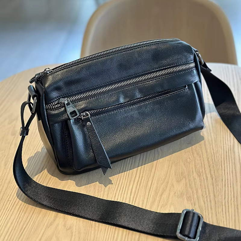 2025 Leather Casual Lightweight Crossbody Women's Head Layer Cowhide Designer Bag