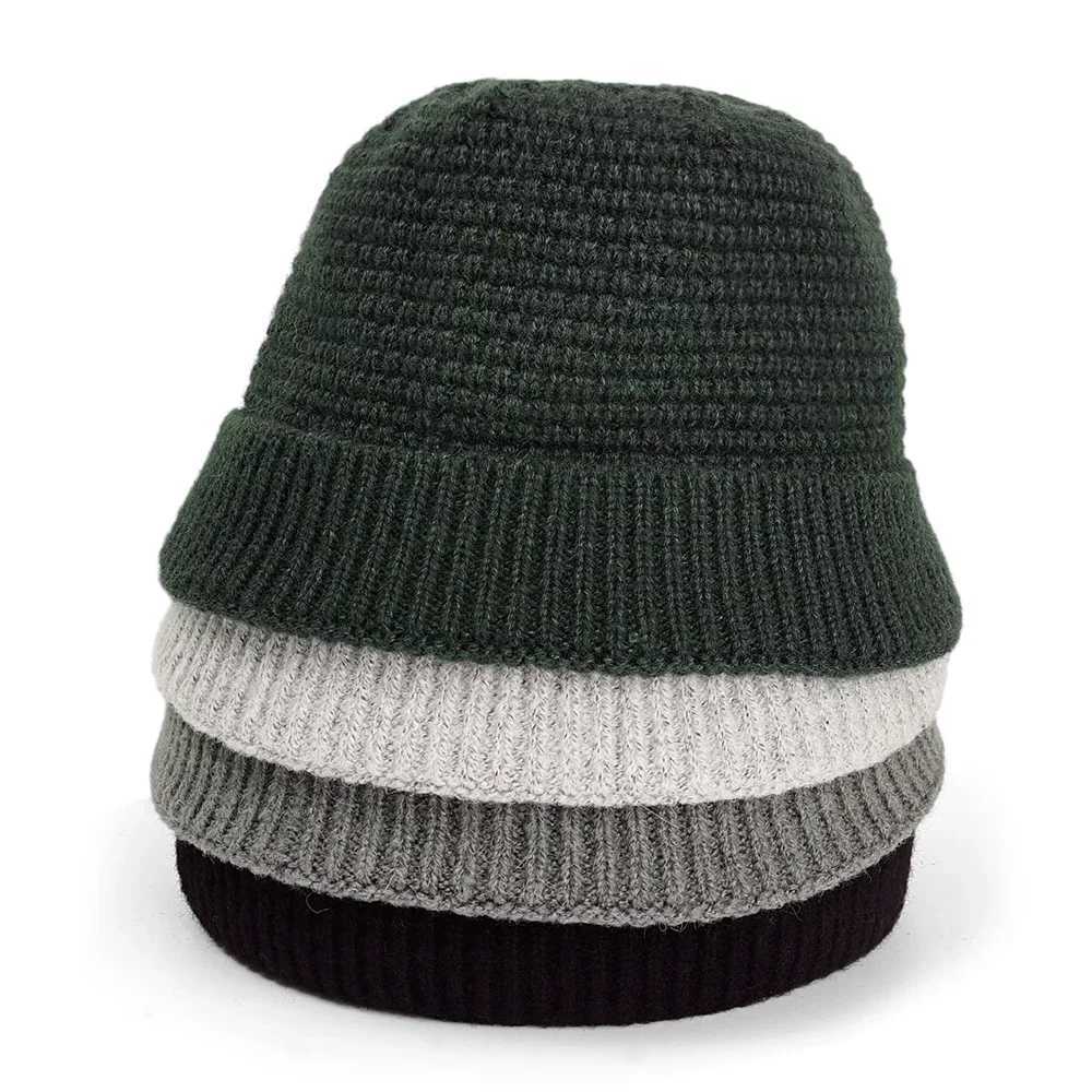 2024 NEW Knitted Baseball Cap Men Beanie Warm Soft Winter Hats Landlord Hip Hop Hat Skl Caps Outdoor Rolled Bonnet Hat Wen X250212