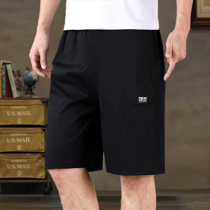 Mens shorts thin design elderly pants elderly five quarter pants for wearing outside big shorts for dad casual shorts for middle-aged wear W250212