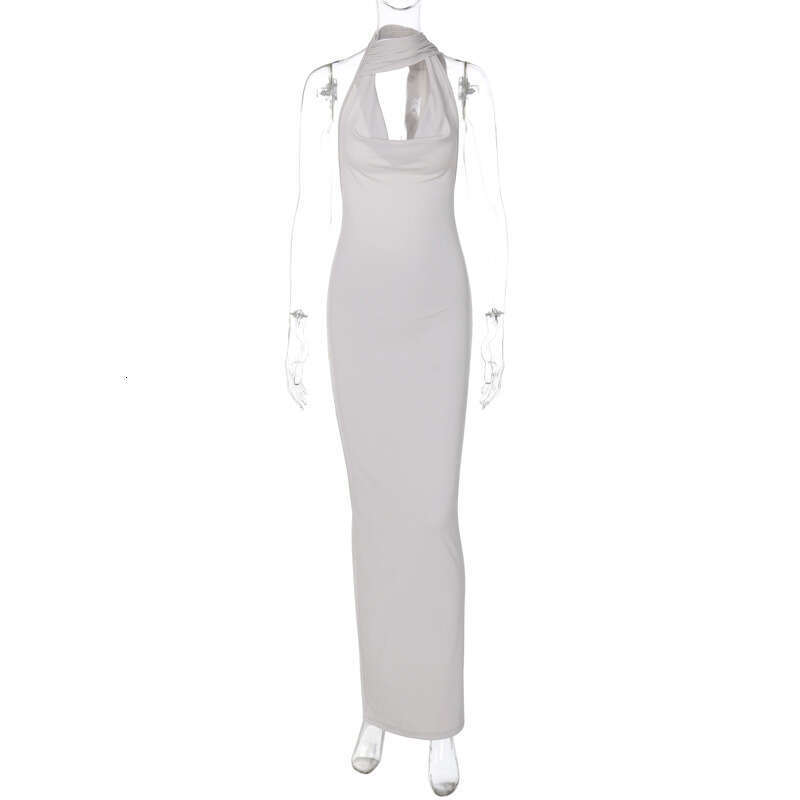 Women's summer product sexy backless slit irregular slim fit dress women's wholesale 2025 temperament versatile new trend clothing ins