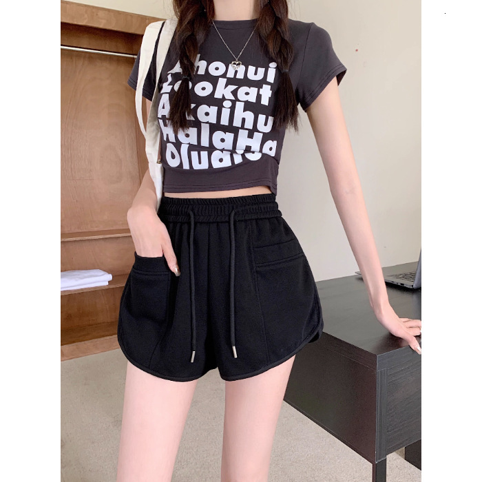 Large Size Wide Leg Casual Shorts For Women's Summer Fashion Korean Version Loose Fit Slim Fit High Waist Sexy Beach Pants Pajamas