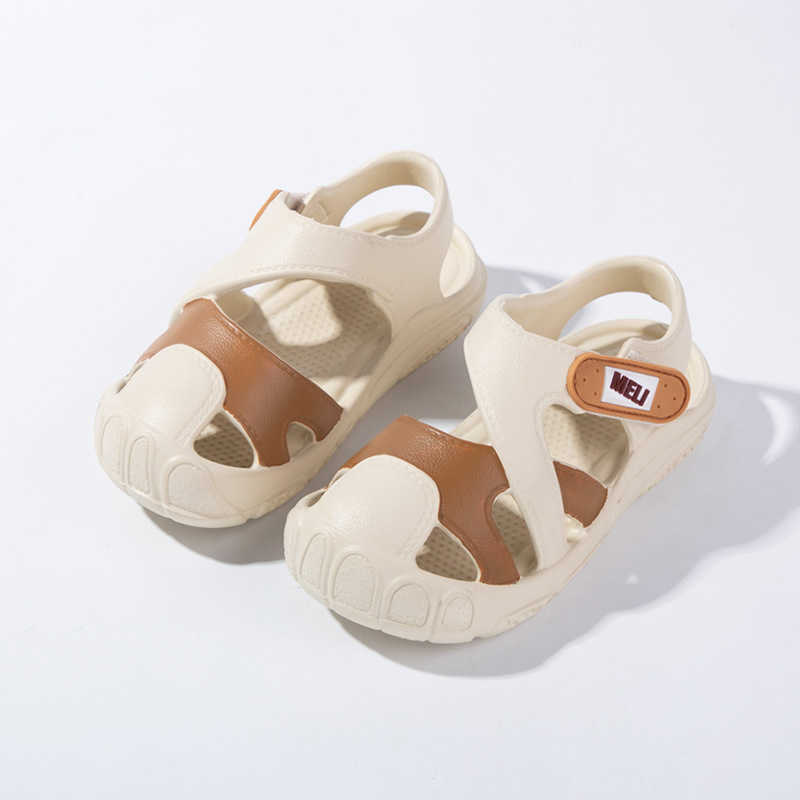 Sandals Childrens Sandals - Solid Color Beach Shoes for Boys and Girls - Breathable and Durable Outdoor Hole Shoes - New Summer Edition H250212