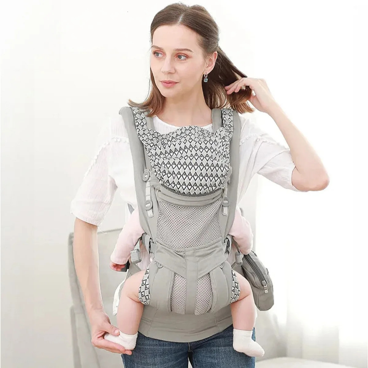 Baby Bags Baby Strap Front Facing Multi-functional Babies Sling Kangaroo Bag Breathable s Wrap Blet for born 250211