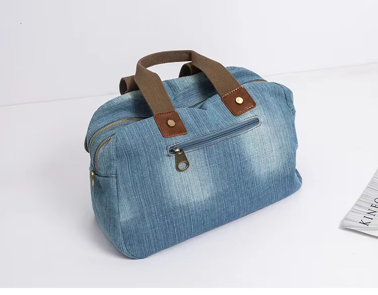 Casual Denim Women Handbag High Quality Jeans Female Crossbody Vintage Big Totes Travel Shoulder Bag Large Bolsa Blue