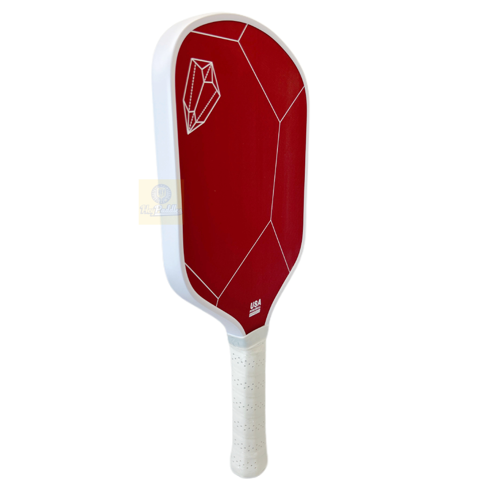 Red Kevlar 16mm Thermoformed Pickleball Paddle Classic Hybrid Cross Weave Shape Paddles Provides Advanced Power for Beginners