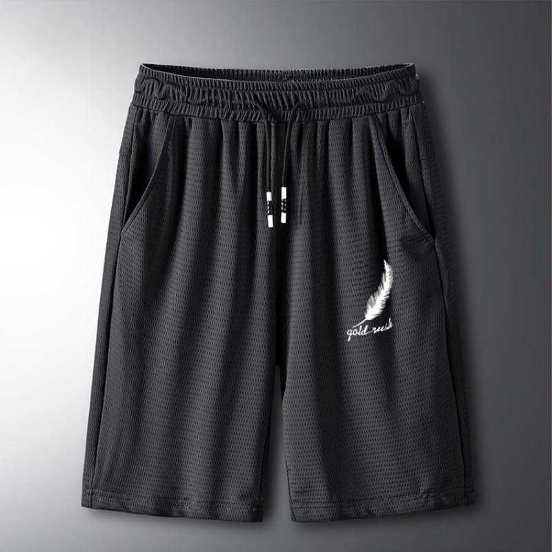 Summer cropped pants air-conditioned ice silk pants mens sports shorts mens loose thin casual fattening Plus Size Medium shorts W250212