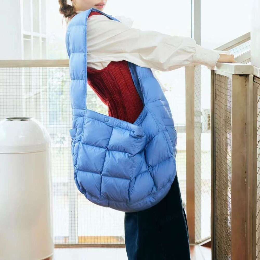 New Korean Cloud Down Large Capacity Women's Casual Versatile Folded Puff Cotton Coat Bag Single Shoulder Crossbody Bags