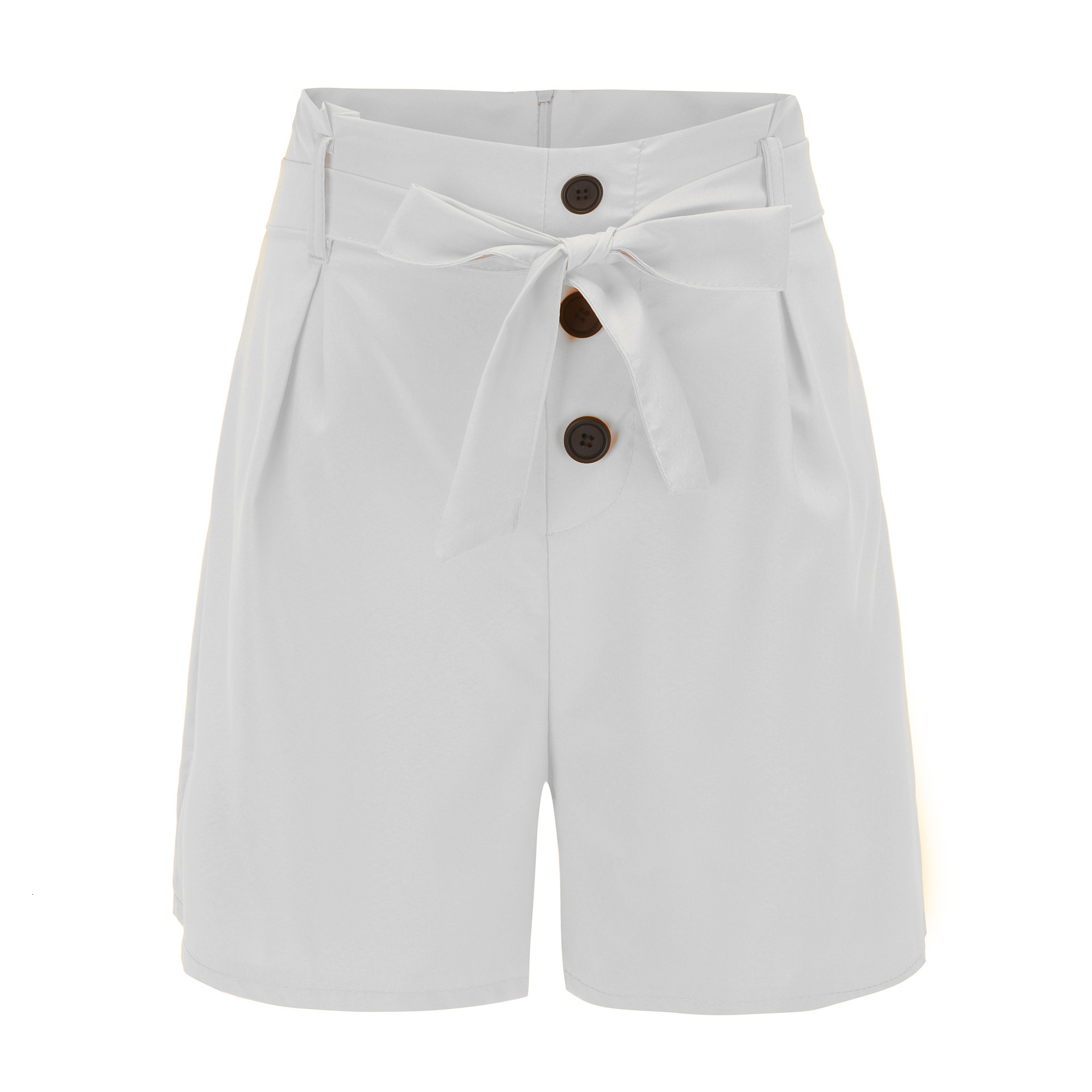 Women's Casual Shorts Slim Fit Fashionable Sexy High Waisted Belt Beach Pants
