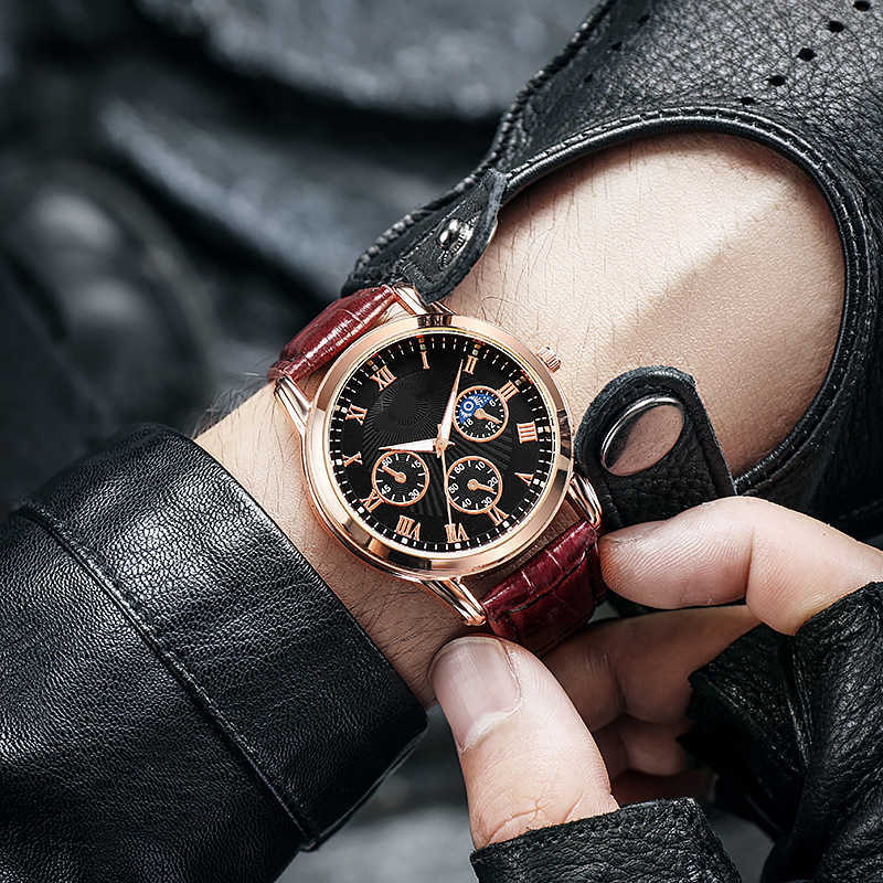 2024 Tiktok Live Watch Versatile Fashion High grade Quartz Watch Three Eye Mens Watch Mens Watch W250212