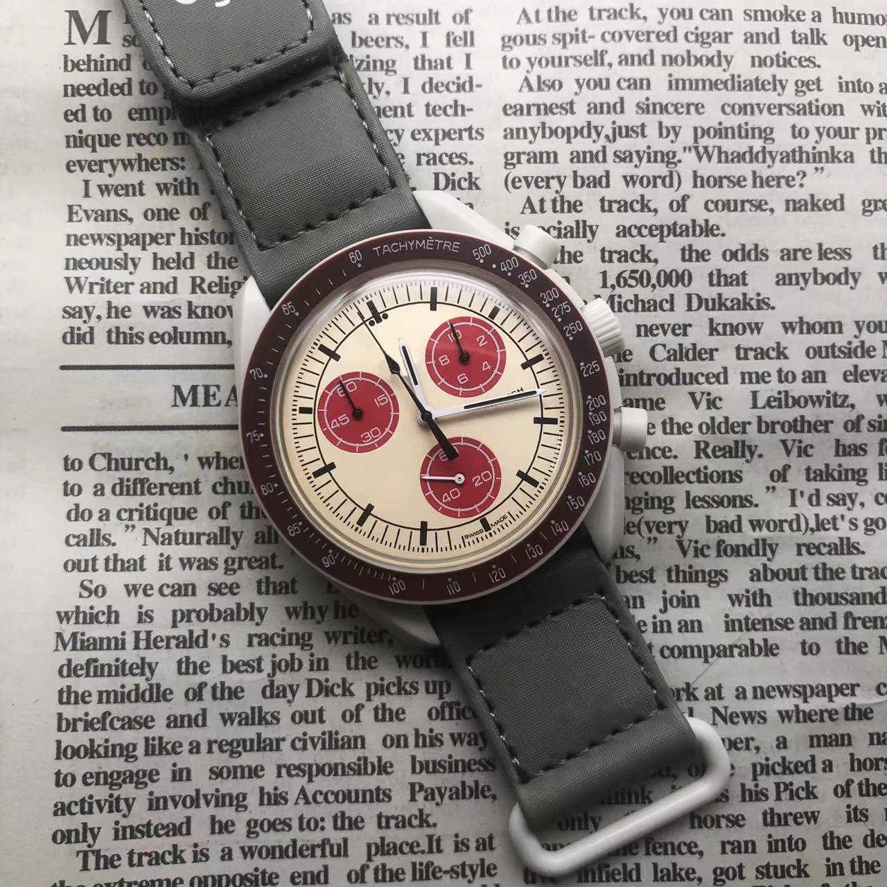 Moon Mercury Co branded Planet Space Watch Timing Six needle quartz watch is popular W250212