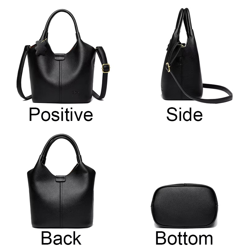 Brand High Quality Soft Leather Large Capacity Top-Handle Bags Female Handbags Women Shoulder Crossbody Totes Messanger Bag Sac