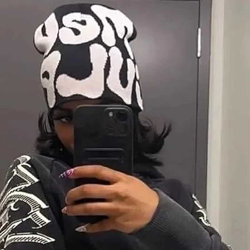 New Fashion Meacpa Unisex Y2K Beanies Hat Graphic Winter Hats Warm Knitted Hip Hop Wool Sklies Caps for Men Wen Cool Caps X250212