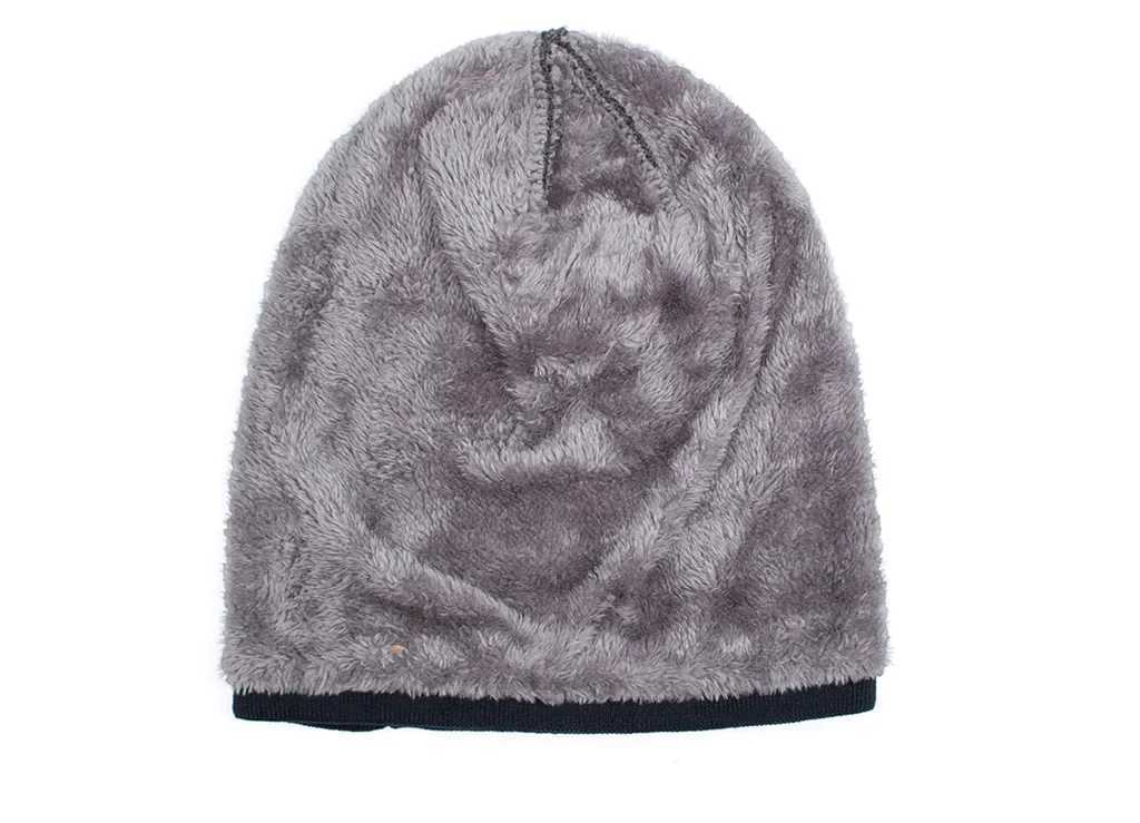 Men Winter Warm Hat Adt Knitted Casual Beanies Sklies Cotton Wool Hats for Men Brand Outdoor Cap Solid Caps X250212