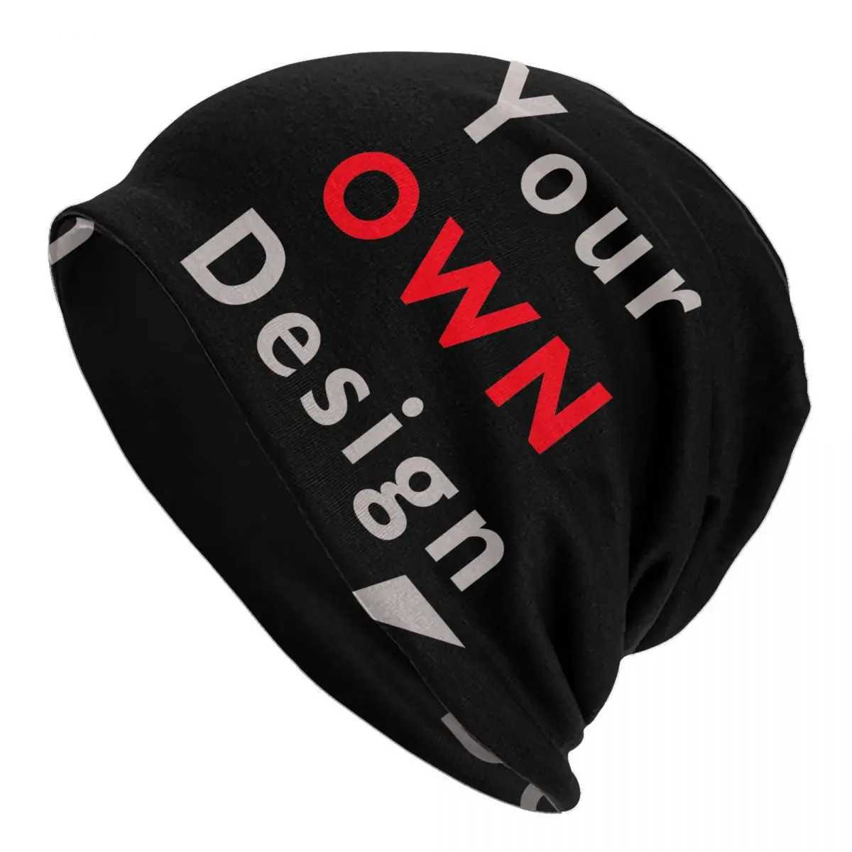DIY Sklies Beanies Caps Your Own Design White Thin Hat Warm Winter Bonnet Hats Men Wens Street Ski Cap X250212