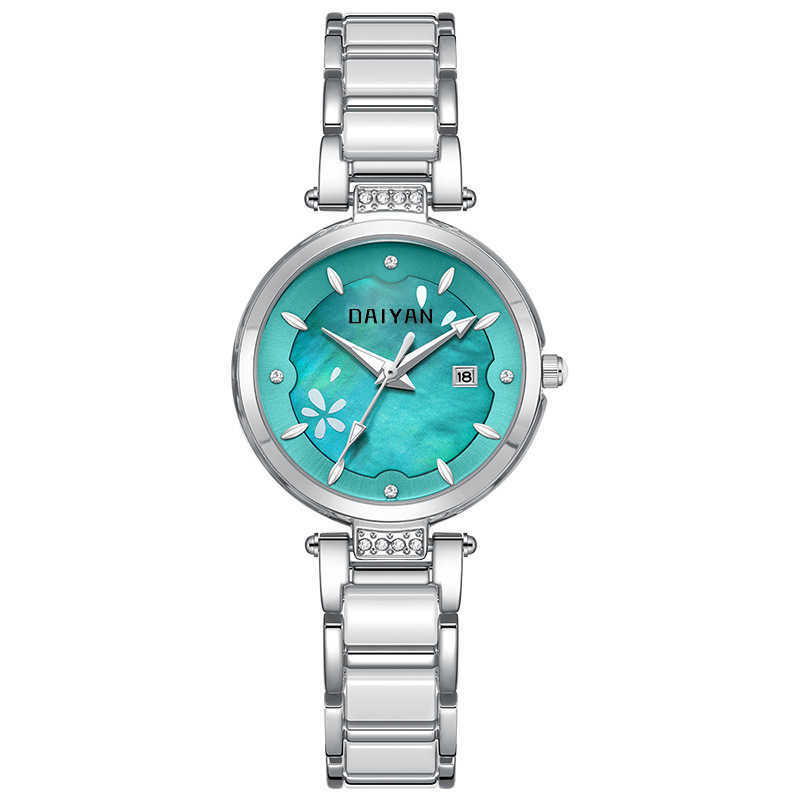 DAIYAN watch Womens watch Fashion simple waterproof quartz watch Ceramic steel band waterproof Tiktok same watch W250212