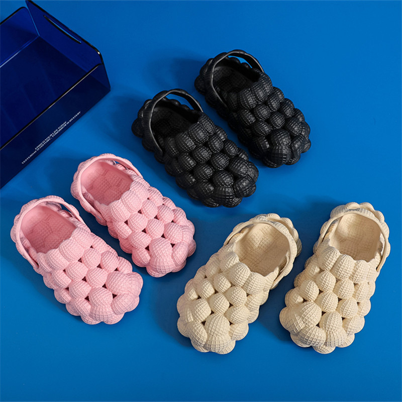 Women's Slip-on EVA Foam Platform House Shoes - Comfortable Indoor Bathwear with Anti-Skid Sole
