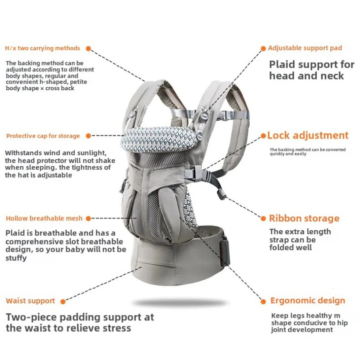 Baby Bags Baby Strap Front Facing Multi-functional Babies Sling Kangaroo Bag Breathable s Wrap Blet for born 250211