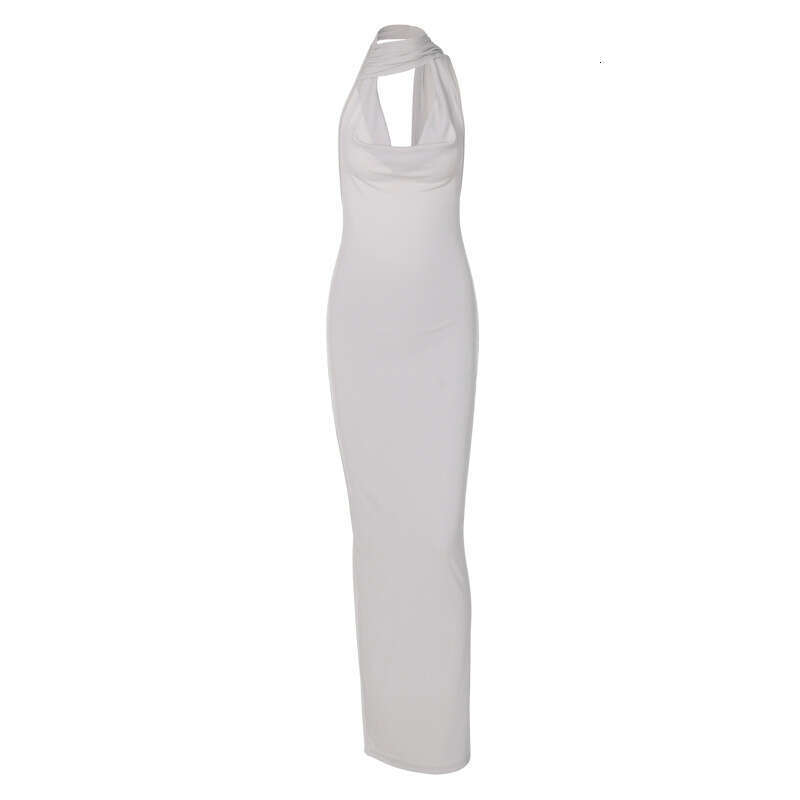 Women's summer product sexy backless slit irregular slim fit dress women's wholesale 2025 temperament versatile new trend clothing ins
