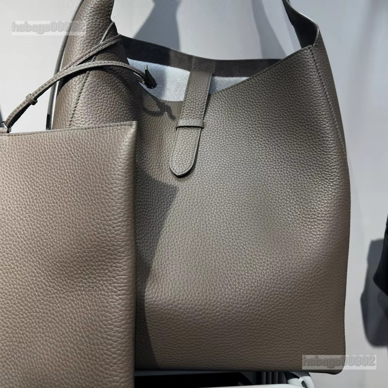 Genuine Bucket Bag High Quality Leisure Soft Shoulder Underarm Woman Top Layer Leather Fashion Versatile Texture Nested