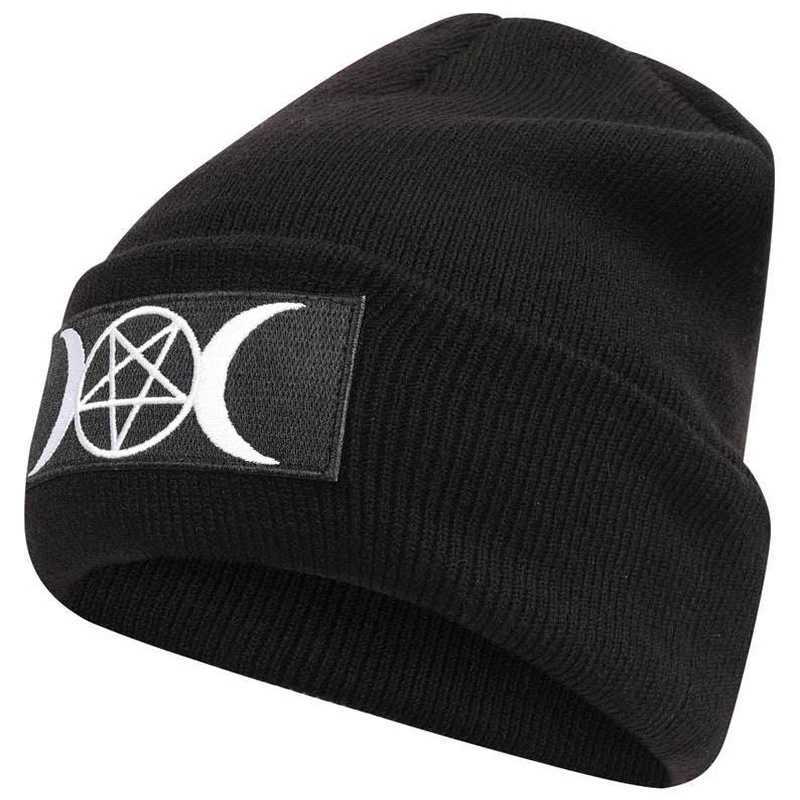 Newest Gothic Beanies 100% Cotton Cartoons Warm Winter ski Warm Knitted Hat Sklies Beanie Unisex fashion outdoor Casual hats X250212