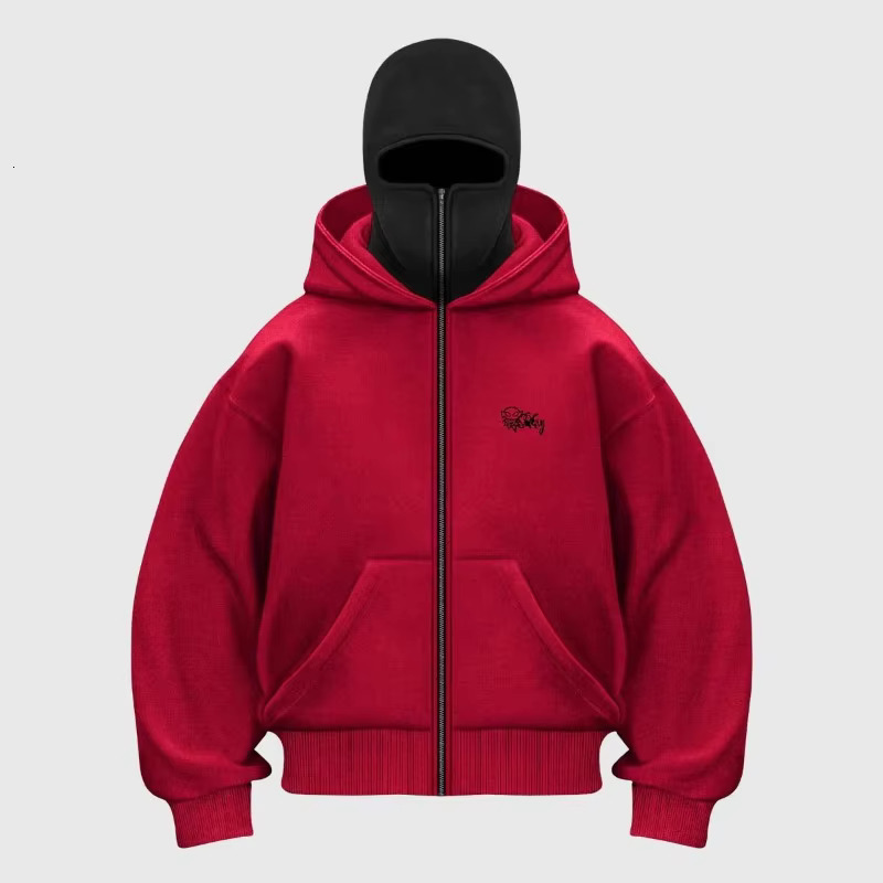 Y2k Gothic Men's Hoodie Hooded Zipper Jacket Hip Hop Star Printing Oversized Fashion Punk Streetwear Haruku Vintage Sweatshirt