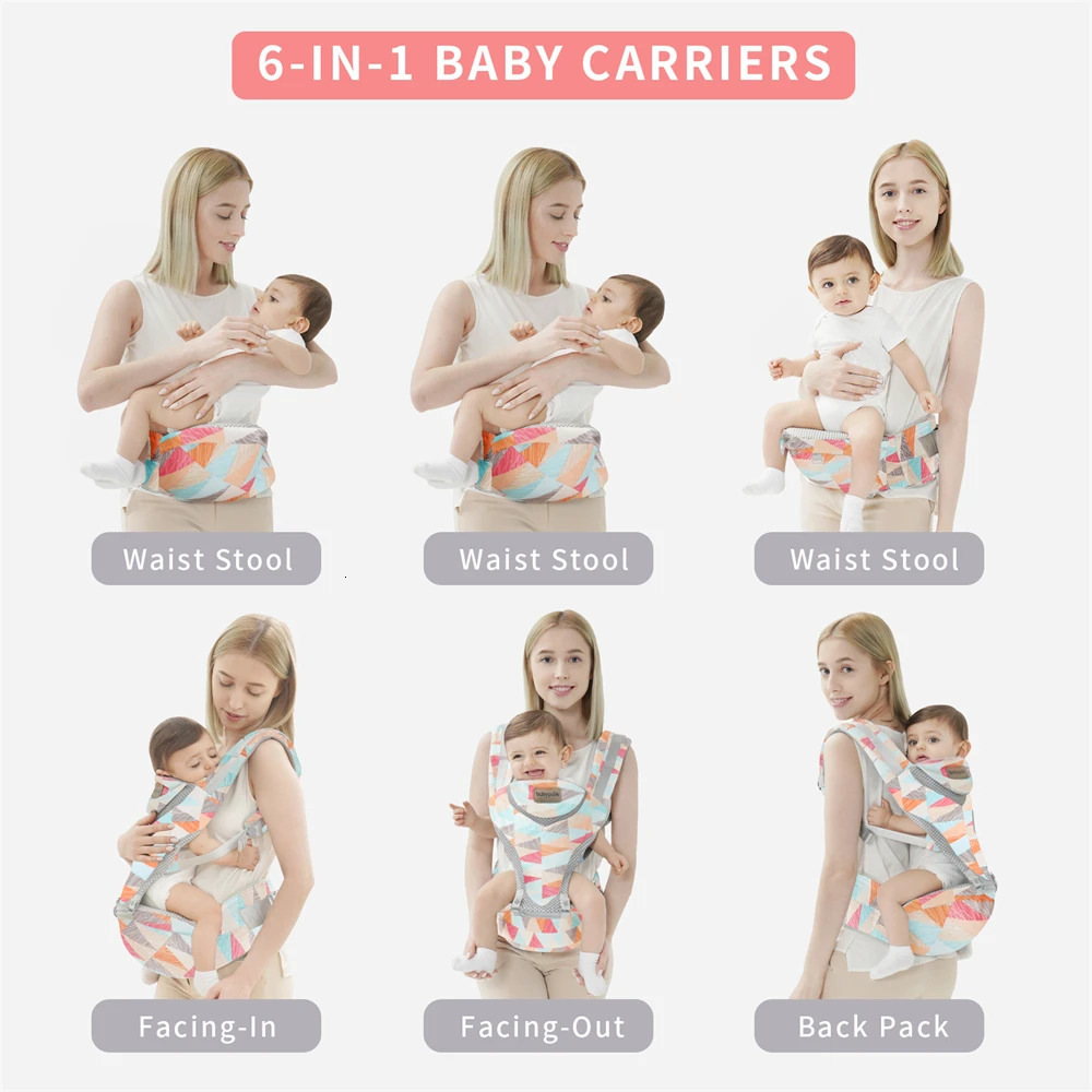 born Baby Hip Seat Bag Shoulder Sling Waist Stool Backets Kids Hiking Hands Free 360 Ergonomic Children Carriage Gear 250211