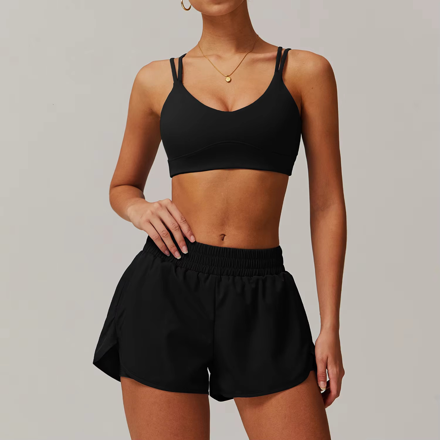 Women Seamless Gym Sets 2 Piece Yoga Suit Sportswear Sports Bra Long Sleeve High Waisted Leggings Fiess Set Workout Clothes
