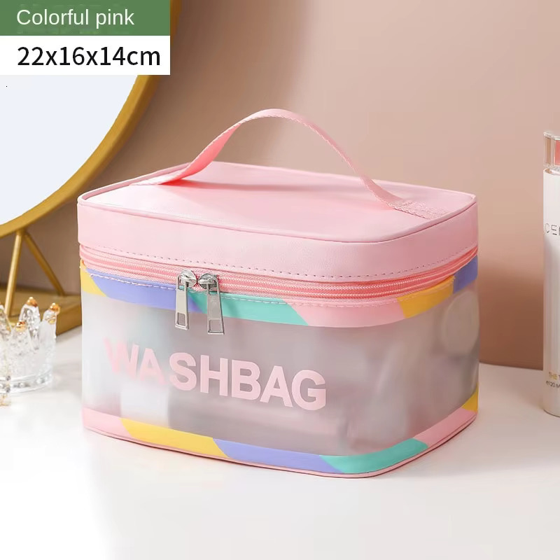 Frosted Large Capacity Waterproof Wash Cosmetic Storage Portable Makeup Travel Bag swissmilitary