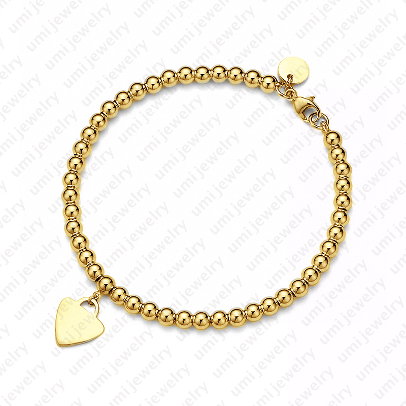 braclet luxury gold jewellery 18K Gold Plated Classic Unisex jewelry heart bangle bracelet gift for women Z260313