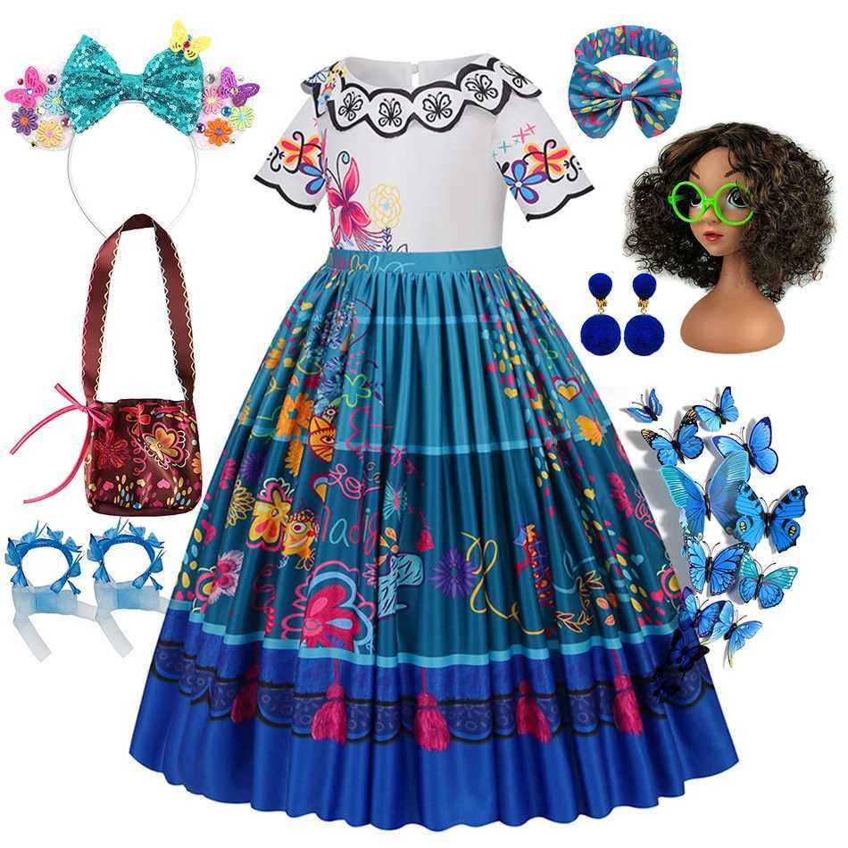 Encanto Mirabel Cosplay Dress Carnival Isabella Costume Children Birthday Princess Theme Par Clothes Sisters Matching OutfitsXJ250117