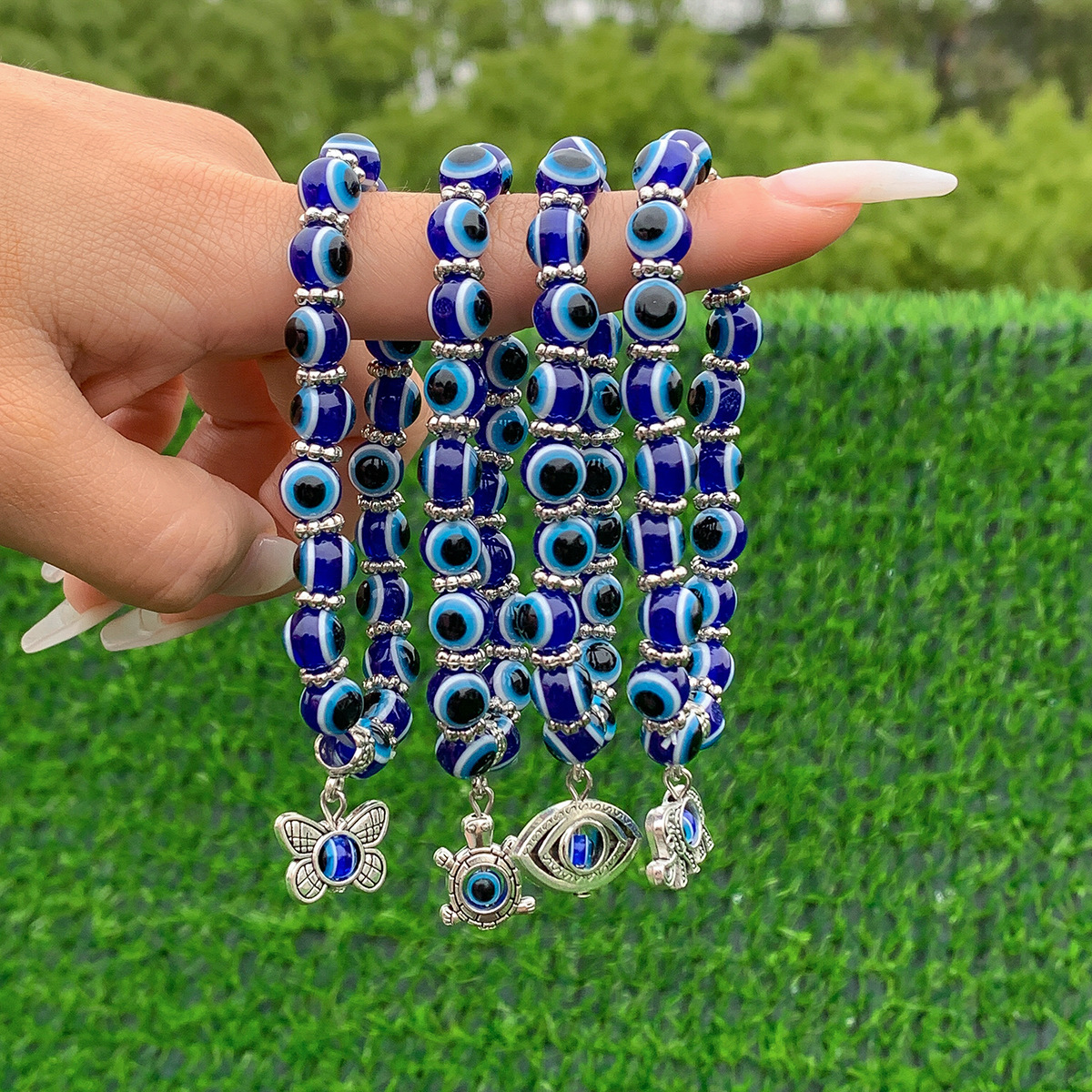 fashion Woman Jewelry Ethnic Beads Woven Butterfly Buddha Simple Personality Eye designer Bracelet
