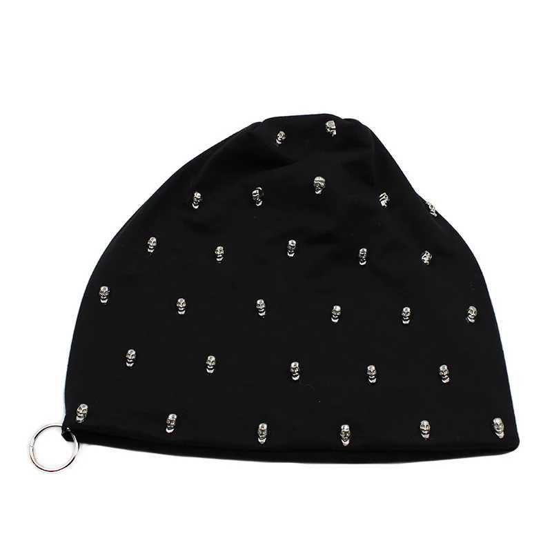 New mens tattoo unisex casual hat with Skl Hoop brand hat winter warmth Beanies thick Adt hip-hop hat unisex hat X250212