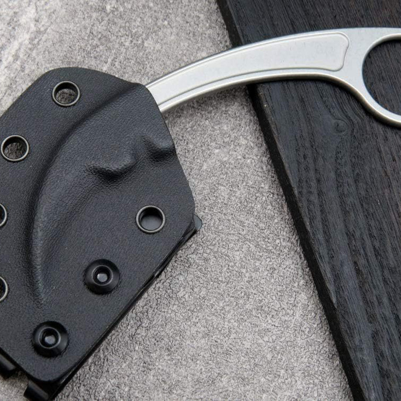 D2 steel CS GO Creative Mini Claw Knife Fixed blade K sheath Karambit hunting outdoor survival camping straight knife CUP25021204