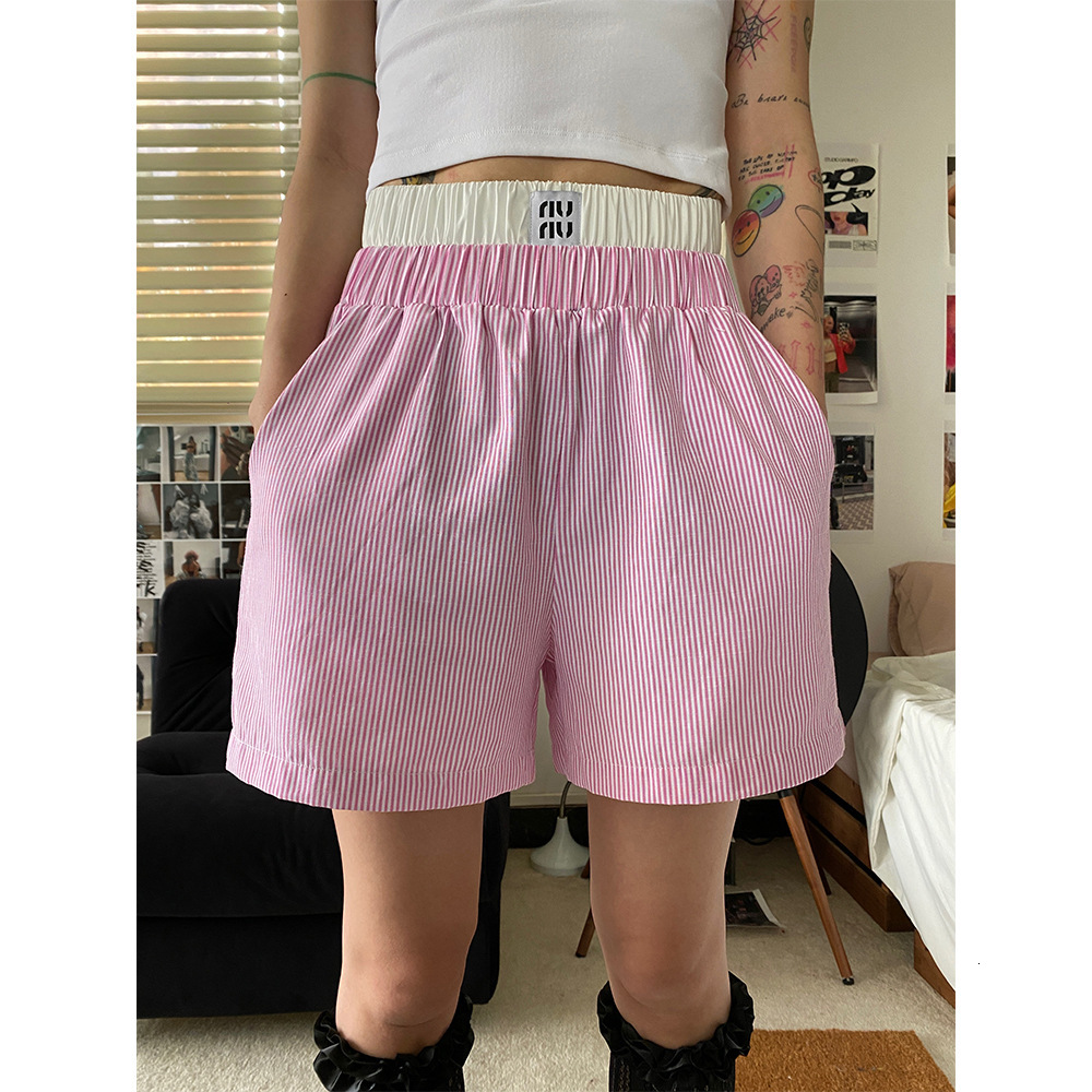 Women's Summer New Straight Tube Loose Casual Wide Leg Breathable Quick Drying Sexy Beach Pants Fashionable Compact And Exquisite Fake Two-piece 