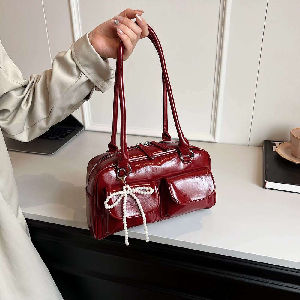 Women's Bags Fashionable women's underarm bag bow new simple casual pillow bag fashionable multifunctional shoulder bag
