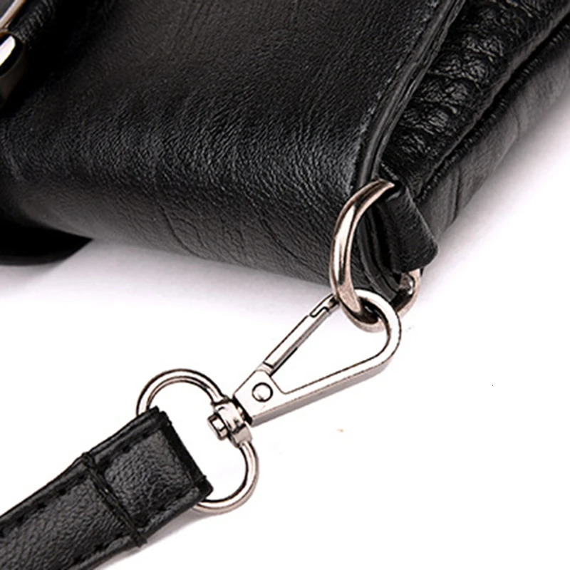 Female Shoulder Messenger Bags Casual Crossbody Bag Black PU Leather Trend Women Stone Print Chain Envelope Clutch Purses 250210